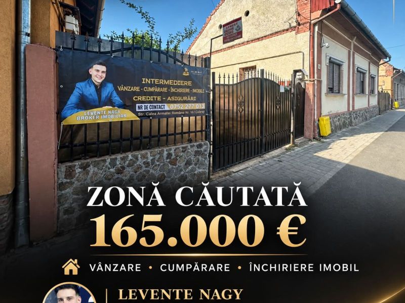 Oportunitate Unică în Zona Centrală – Casă Spațioasă + Garsonieră + 2 Garaje + Teren Generos 🏡