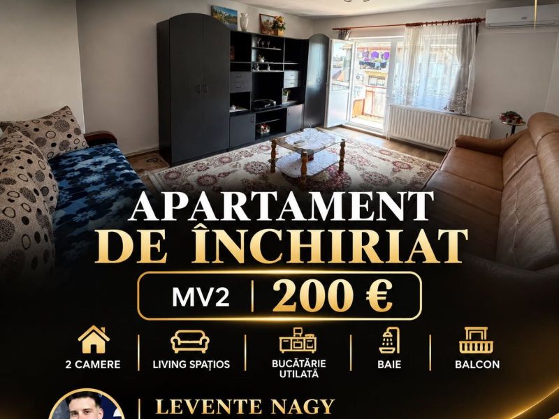 🏡 DE ÎNCHIRIAT – APARTAMENT 2 CAMERE | CAREI | CARTIER MV2 🔑
