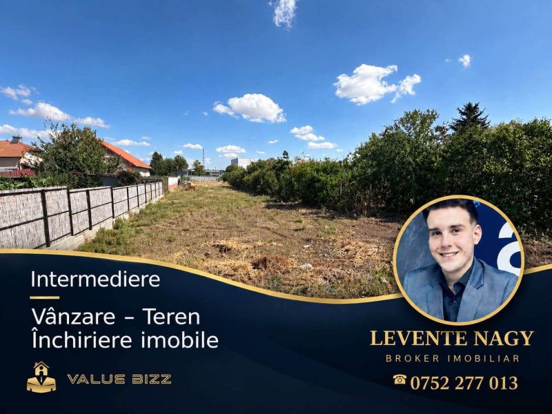 TEREN INTRAVILAN DE VÂNZARE – STRADA AGOSTON